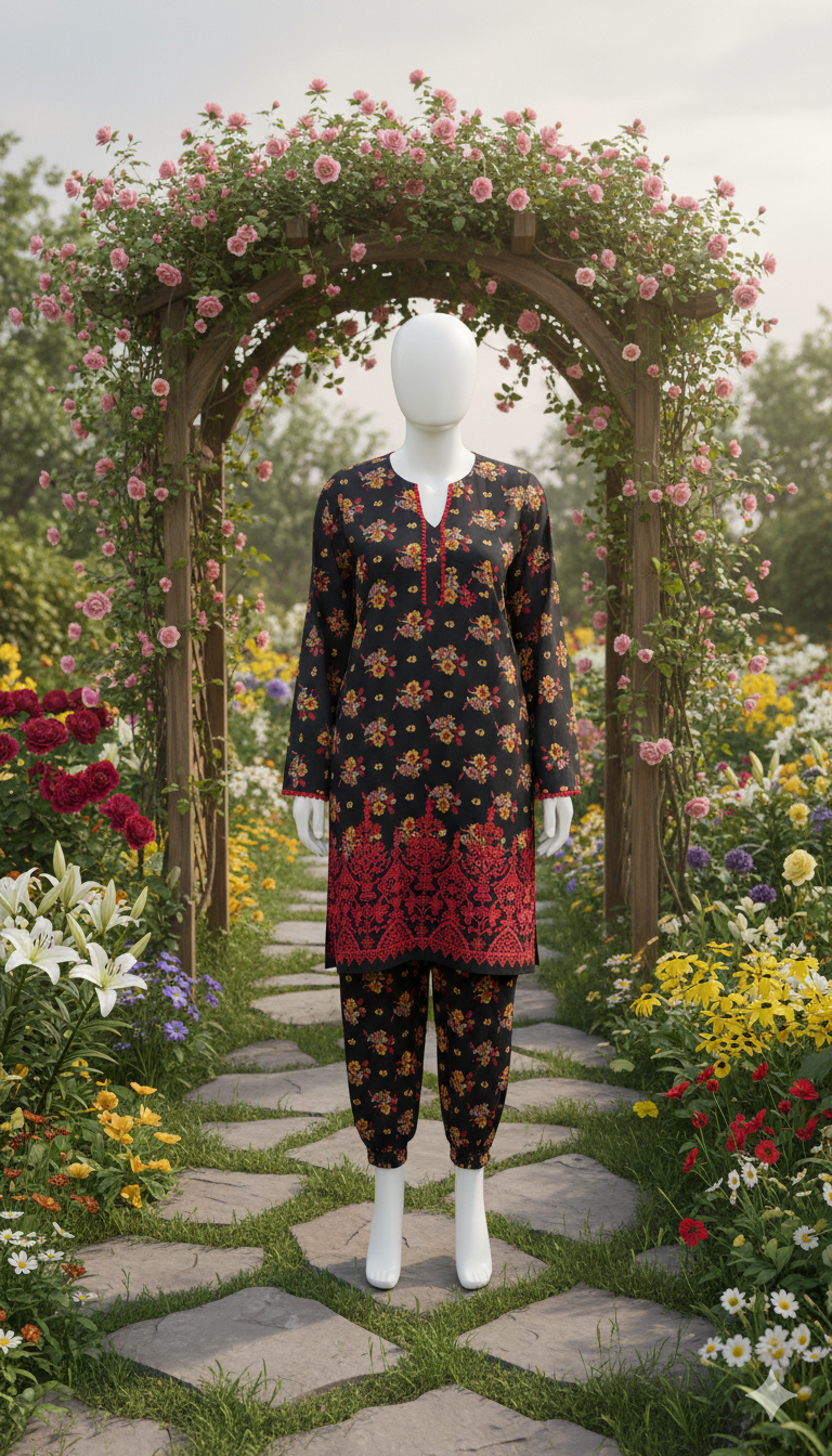 Embroidered co-ord set