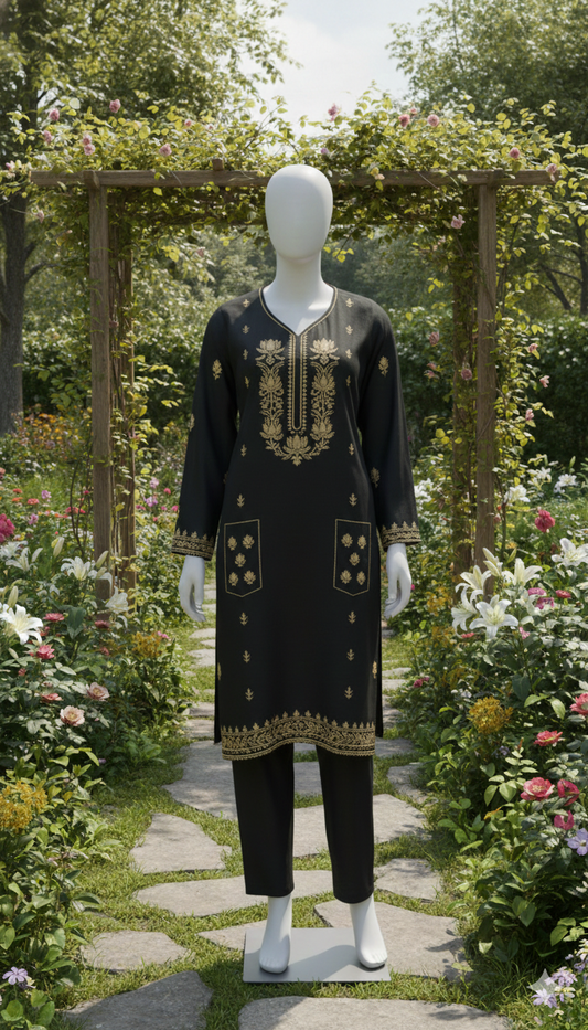 Embroidered co-ord set