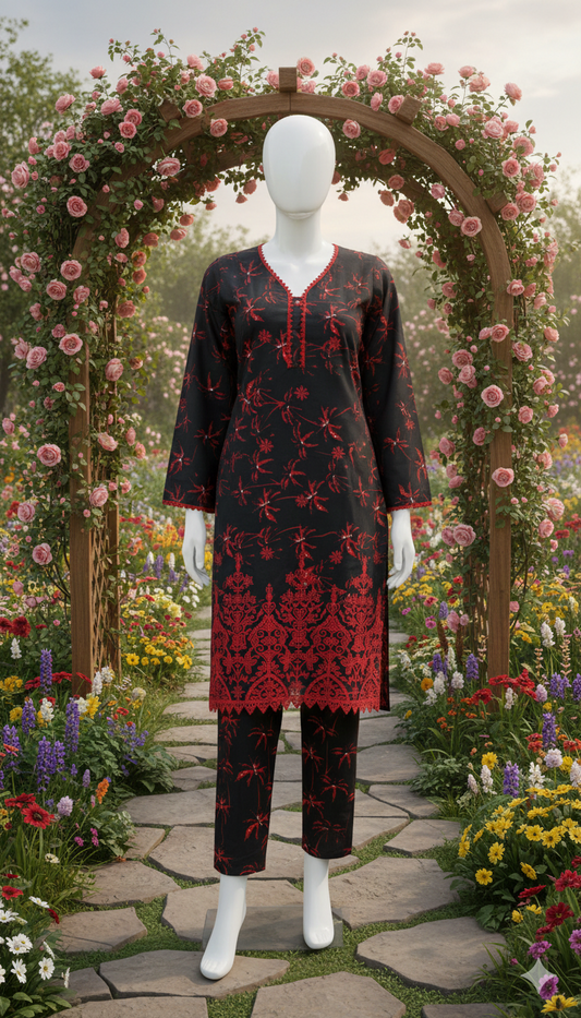 Embroidered co-ord set