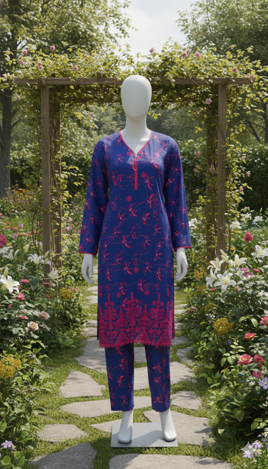 Embroidered co-ord set